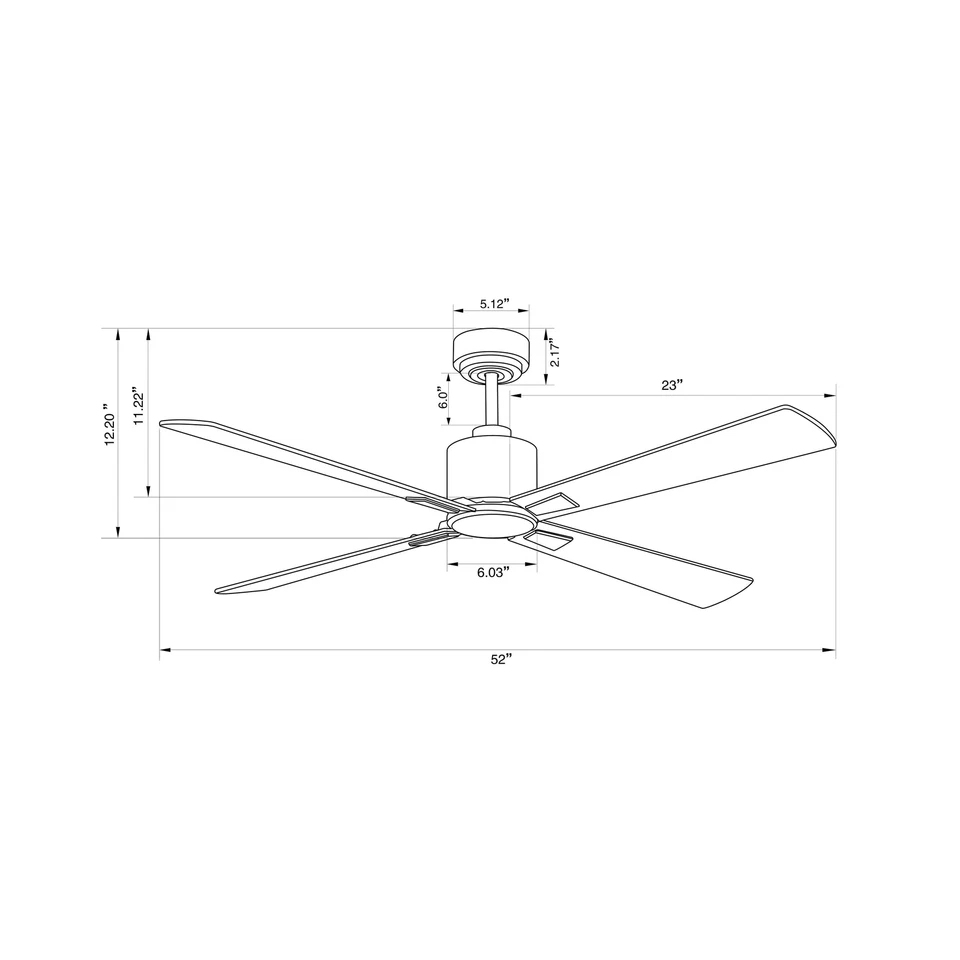 Lucci Air Ceiling Fan 52" 191-RPM 4-Plywood Blades 6-Speed Brushed Chrome/Silver - Image 4 of 4