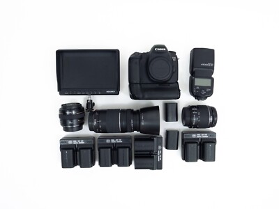 Canon EOS 6D Camera Bundle Including a Canon EOS T6 Camera w/Accessories