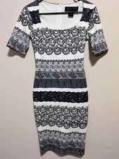 Kardashian kollection black and white pattern Dress Size S
