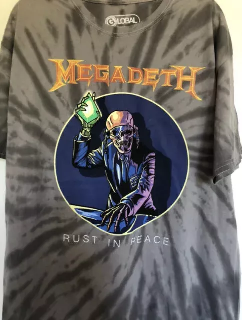 Megadeth Rust In Peace Tie Dye T Shirt New