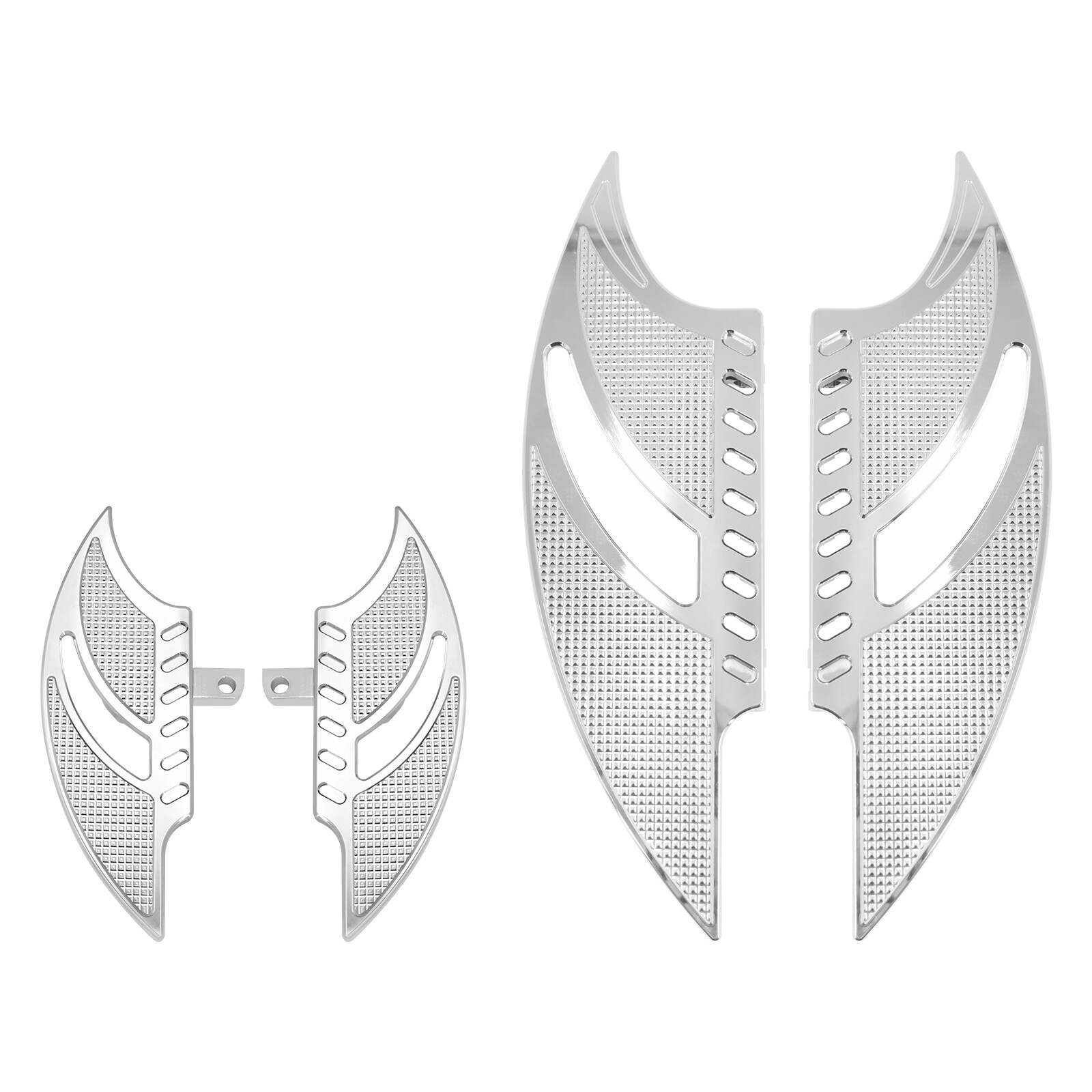 Chrome Driver Passenger Floorboards Foot Pegs For Harley Touring Road King Glide