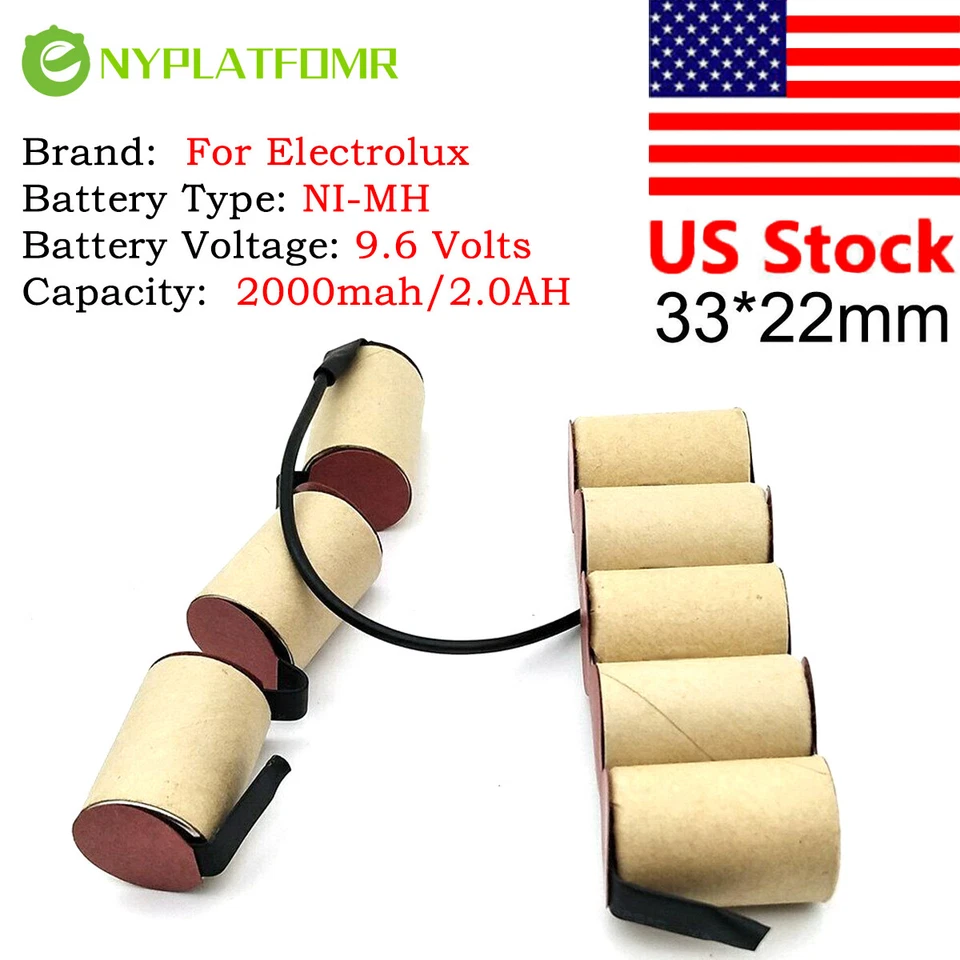 4/5SC 2000mAh para AEG Electrolux AG813 CT96 9.6V Batería Aspirador Coche Foto 3 de 4