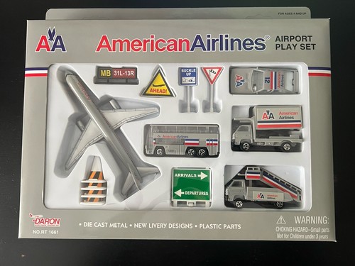 Set De Jeu Aéroport RARE Aux Couleurs American Airlines - Maquettes Avions Et Accessoires