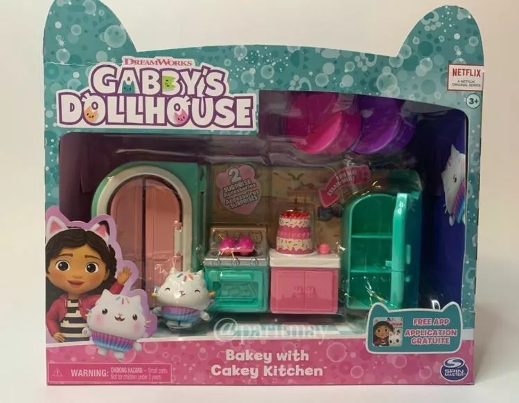 Gabby’s Dollhouse, Bakey with Cakey Kitchen Playset with Figure, for Ages 3  and up