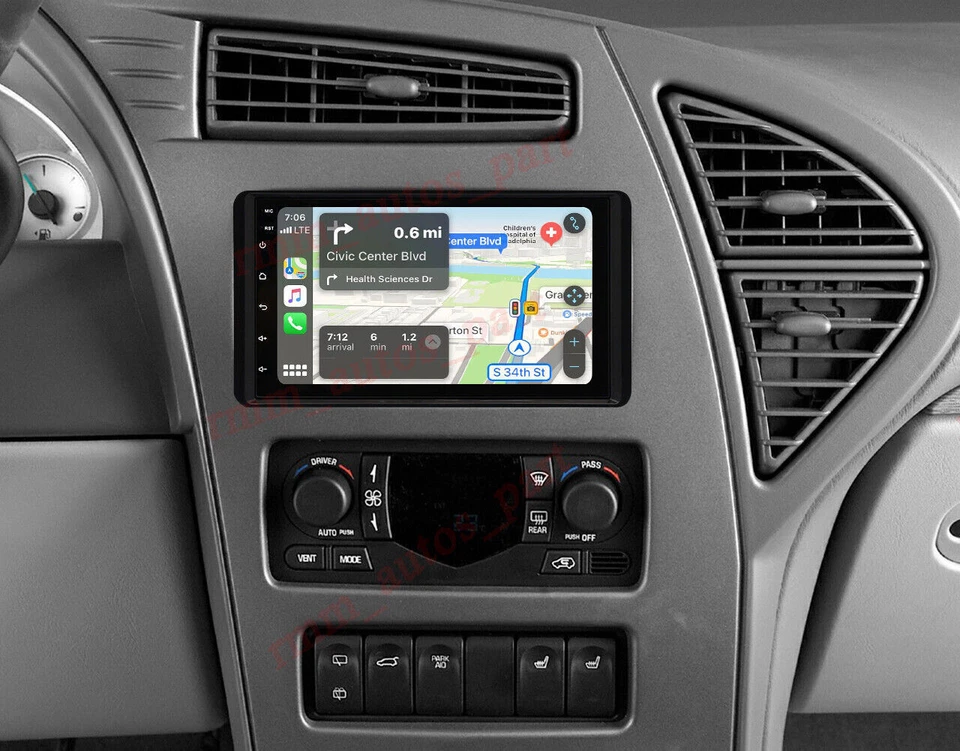 7" For Buick Rendezvous 2002-2003 Android 14 Car Radio CarPlay GPS Stereo WIFI Foto 4 de 4