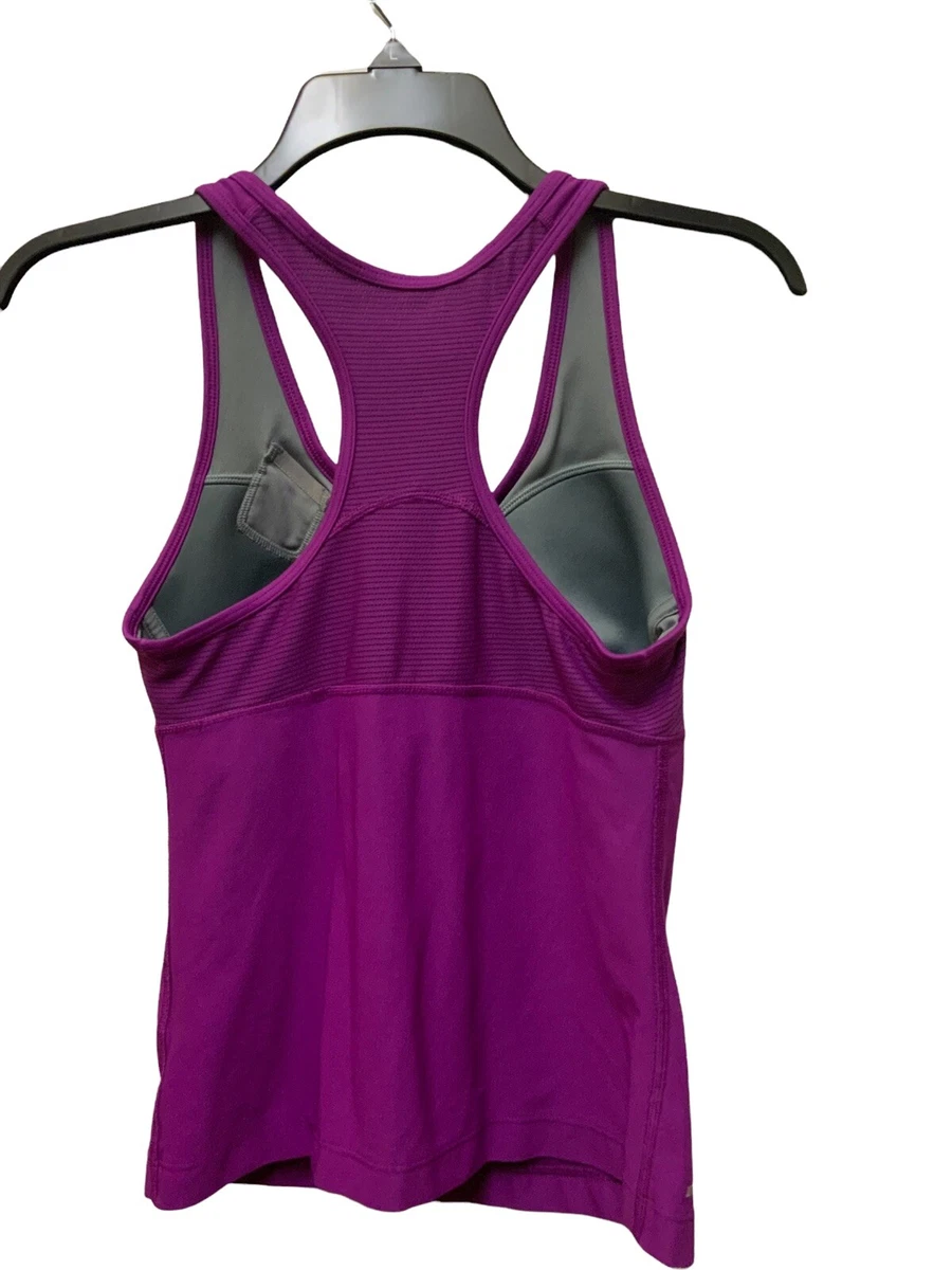 Nike Dri-Fit Racerback Tank Top Womens Medium Small Purple Stretch Workout