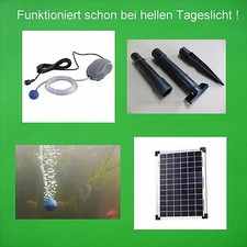10 W SOLAR TEICHBELÜFTER SAUERSTOFFPUMPE GAR...