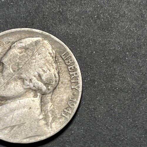 1941 Nickel No mint mark with rim error. - Picture 2 of 7