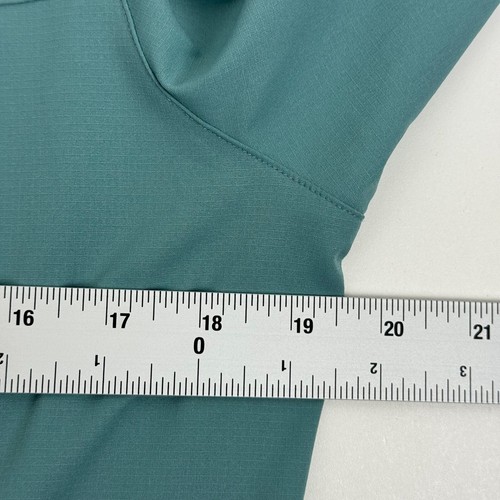 REI Sahara Button Up Long Sleeve Shirt Polyester Green Girls XL 18 - Picture 10 of 12