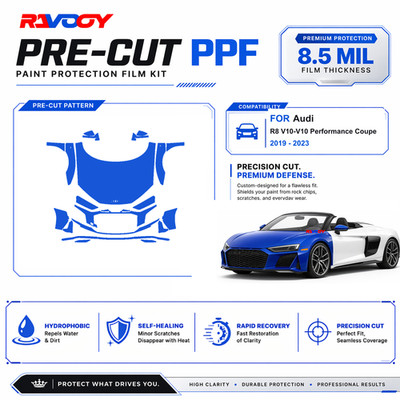 Precut PPF Clear Bra Kit For Audi R8 V10-V10 Performance Coupe 2019-2023