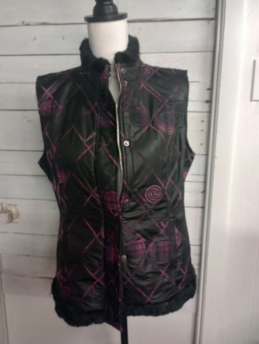 Veste/Sweater En Polaire Christopher & Banks - Taille M (Femme) - Imprimé Automnal - Occasion TBE
