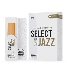 D Addario Organic Select Jazz Reeds Medium Filed Brass Woodwind Instruments