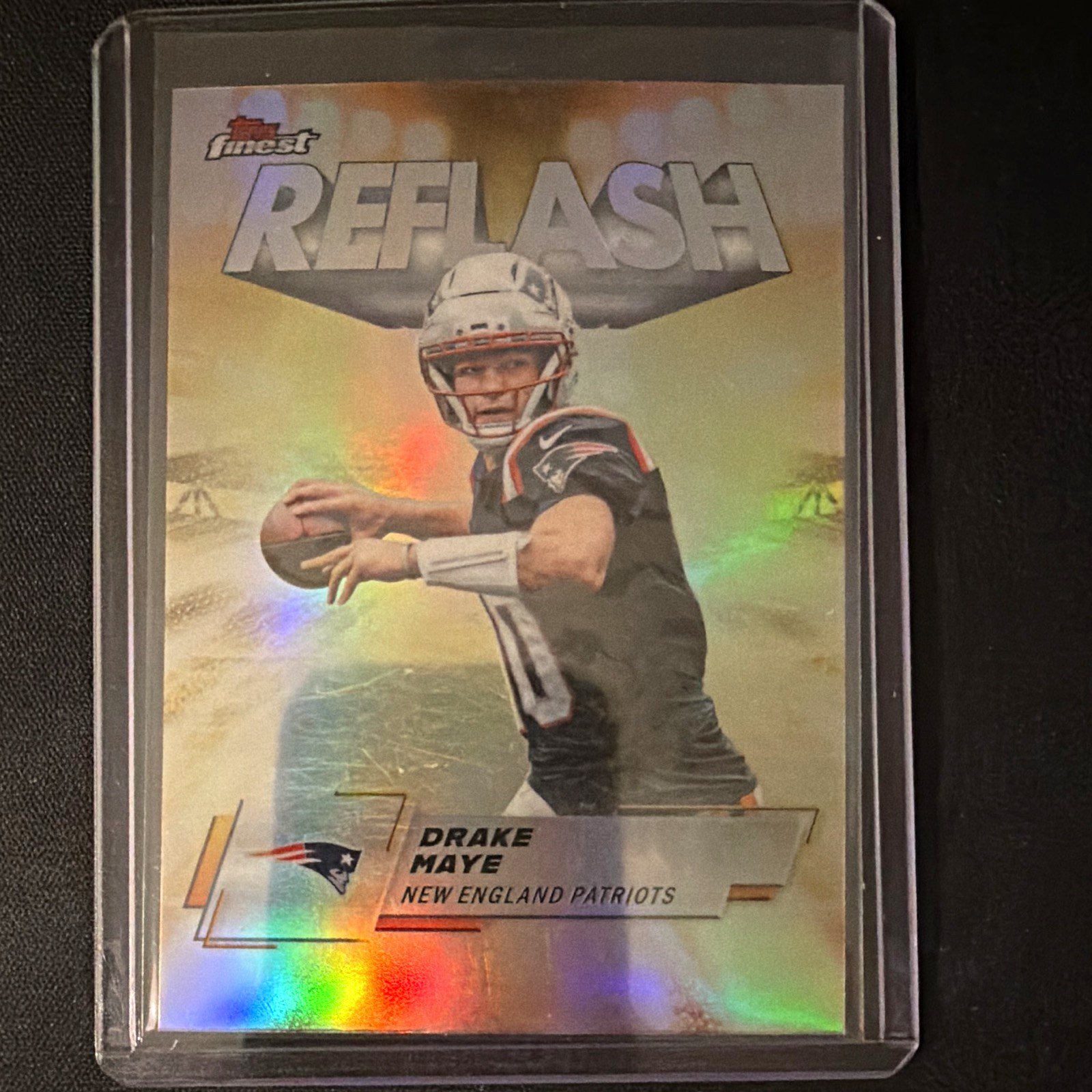 Topps Finest 2025 Drake Maye Patriots Reflash Refractor RF-5