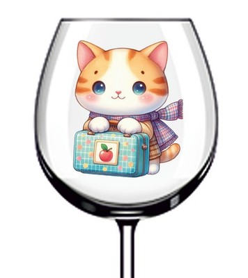 12x Baby Kätzchen Katze Vinyl Aufkleber Abziehbild Becher Weinglas Flasche Laptop Tasse