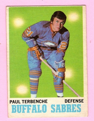 Paul Terbenche #123 1970 O-Pee-Chee card