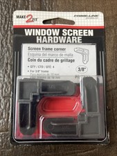 Prime-Line 3/4 In. x 3/8 In. Bronze Plastic Screen Frame Corner PL7722 Qty 4