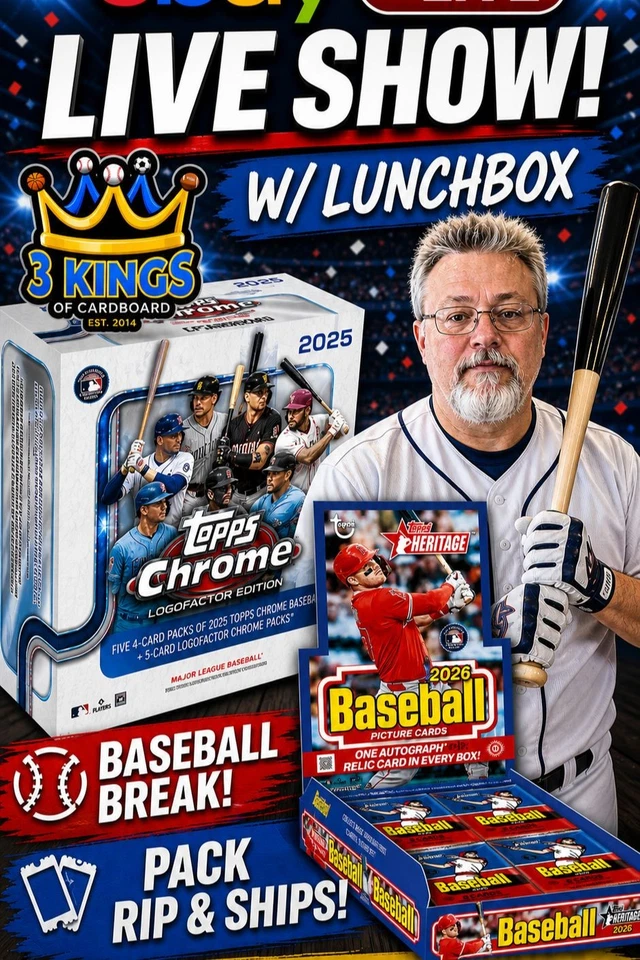 Topps Baseball Break and more w/ Lunchbox of 3 Kings!!