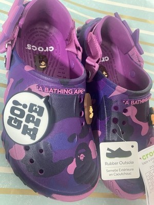 BAPE x Crocs Echo Purple Unisex EU 40/IT25