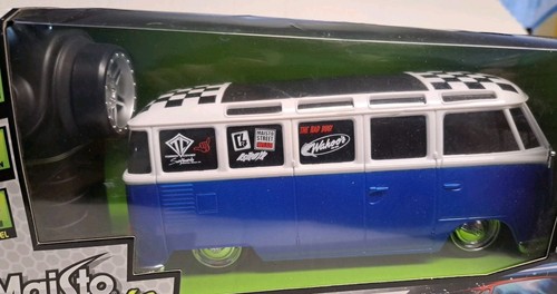 1/24 MAISTO TECH RADIO CONTROL VOLKSWAGEN VAN "SAMBA" NIB FULL FUNCTION RC VW - Picture 3 of 6