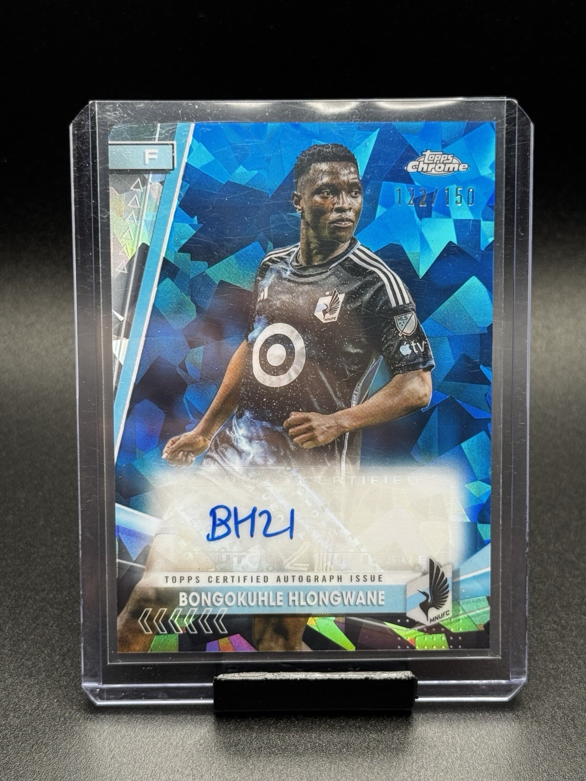 2024 Topps Chrome MLS Sapphire Bongokuhle Hlongwane Auto #SA-BH