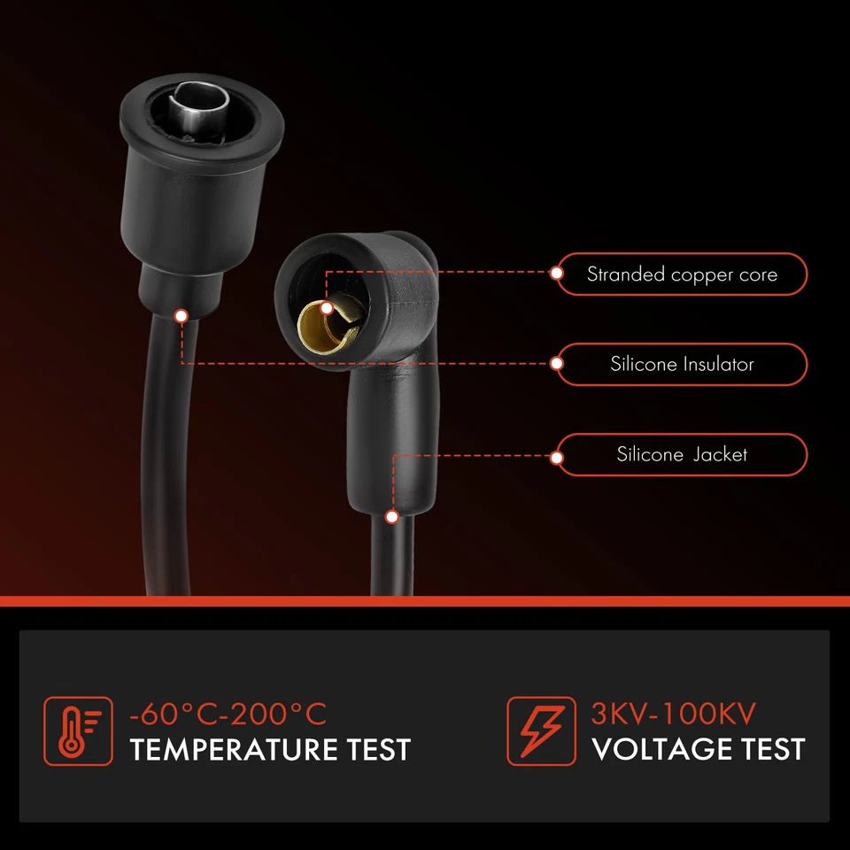 Juego de 9 cables de bujías para cosechadora internacional 100 150 200 1210 1010 1110 Foto 4 de 4