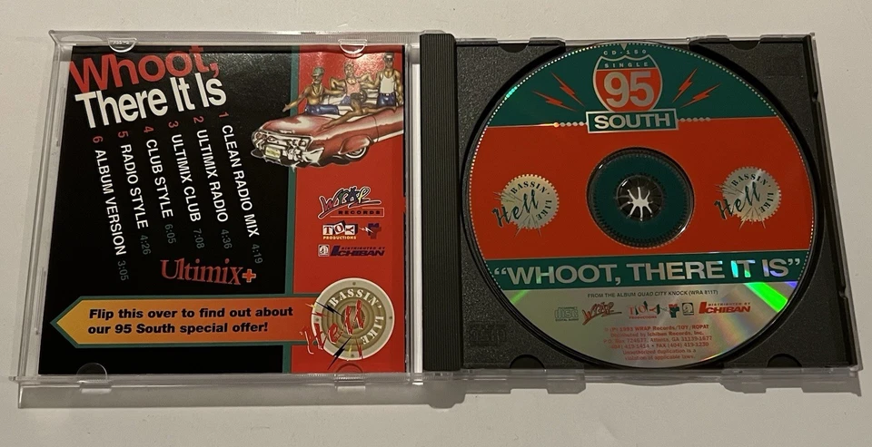Whoot There It Is - 95 South (1993, CD, Maxi Single, Wrap Records) - Image 3 of 4