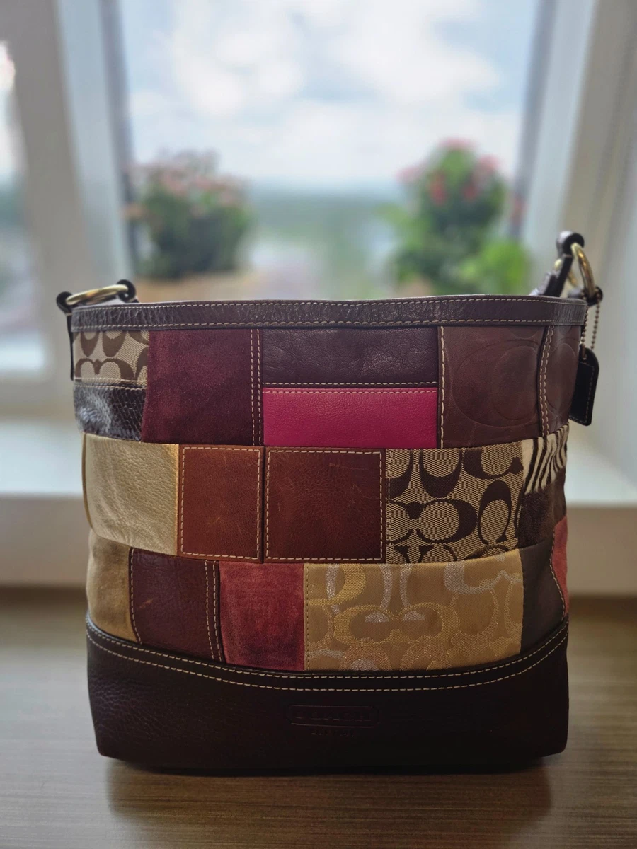 Coach Patchwork Leather Exterior Tote Bags & Handbags for Women