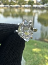 AAA Herkimer Diamond Quartz Ring, 925 Sterling Silver, Boho Jewellery