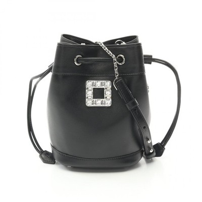 Roger Vivier Bucket Chain Schultertasche RBWANME0100XMAB999 Leder Schwarz NEU