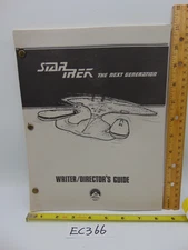 Star Trek Next Generation Writer Director's Guide Gene Roddenberry 1987