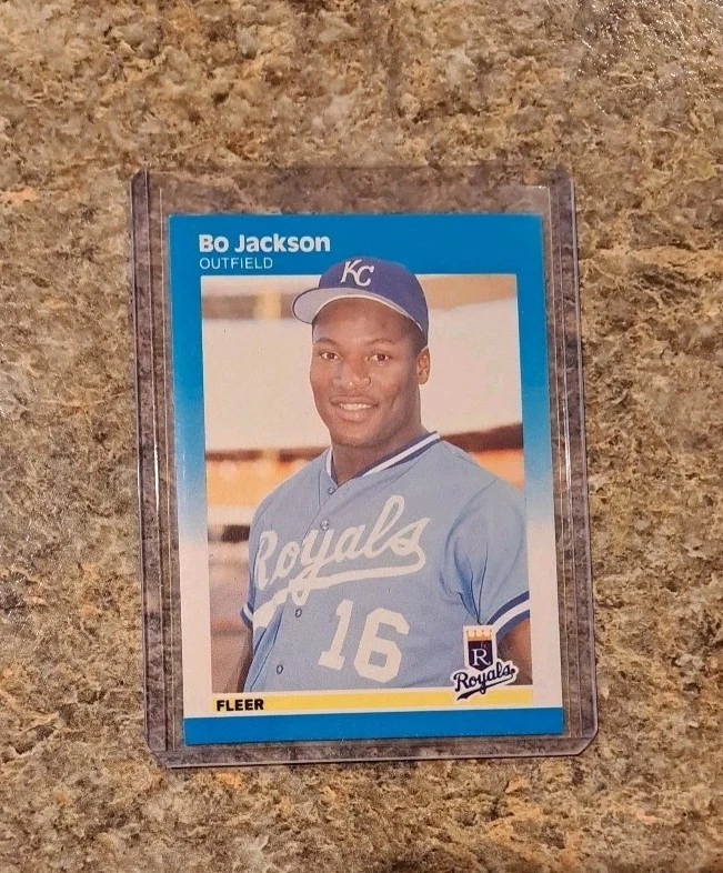 (7) Tarjeta de novato Bo Jackson 1987 Fleer RC Topps Donruss 1988 1990 1986 Highlights Foto 2 de 4