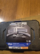 Kobalt - 40 Piece Standard (SAE) Mechanic Tool Set w/ Hard Case 3/8 Inch