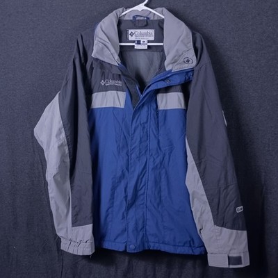 Columbia Bugaboo Colorblock Jacket Full Zip Snap Mens XL Blue Gorpcore Slouchy