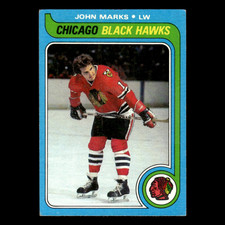 John Marks #16 1979 Topps Chicago Blackhawks Hockey Card NHL EX