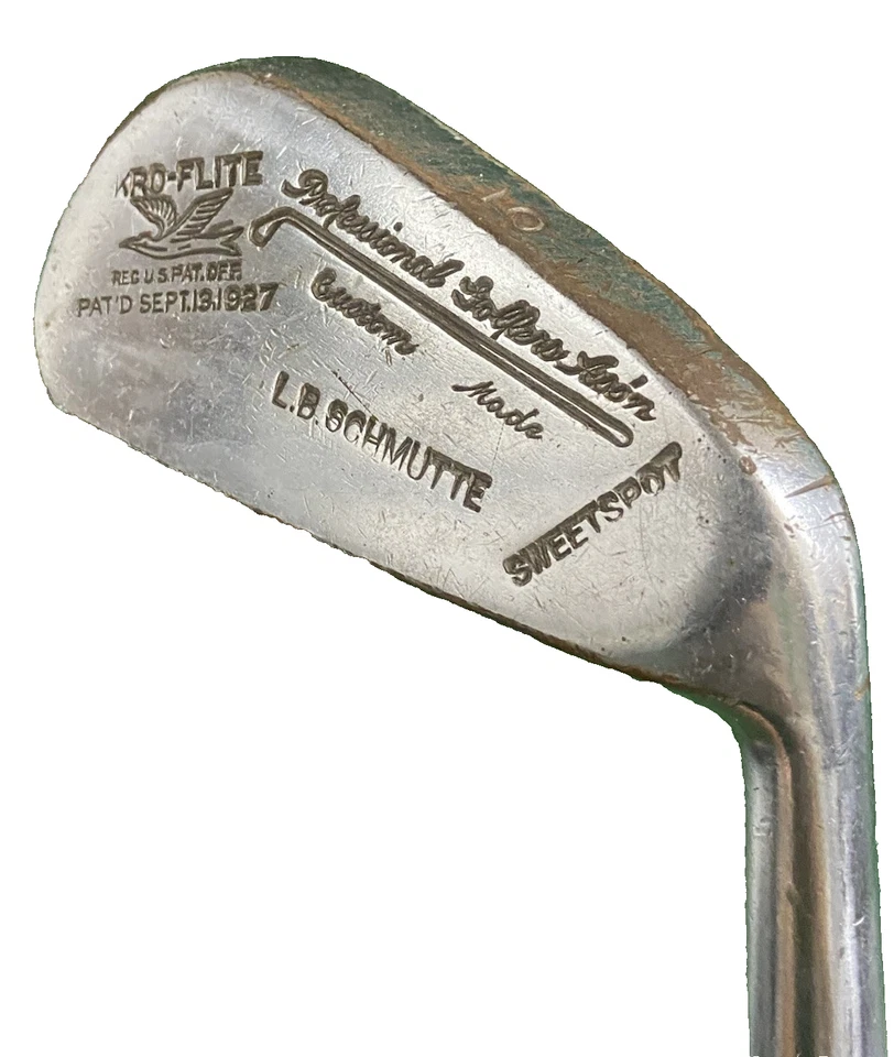 Spalding Kro-Flite Sweet Spot 5 Iron L.B Schmutte Custom Made 1927 Hickory 36 RH - Image 3 of 4