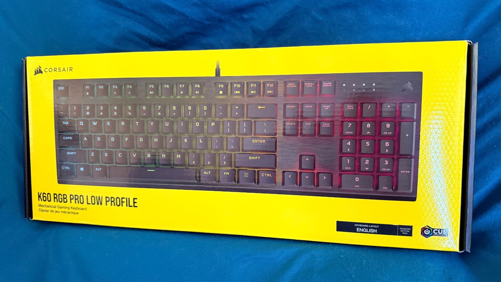 CORSAIR K60 RGB PRO Low Profile Wired Mechanical Gaming Keyboard - Black