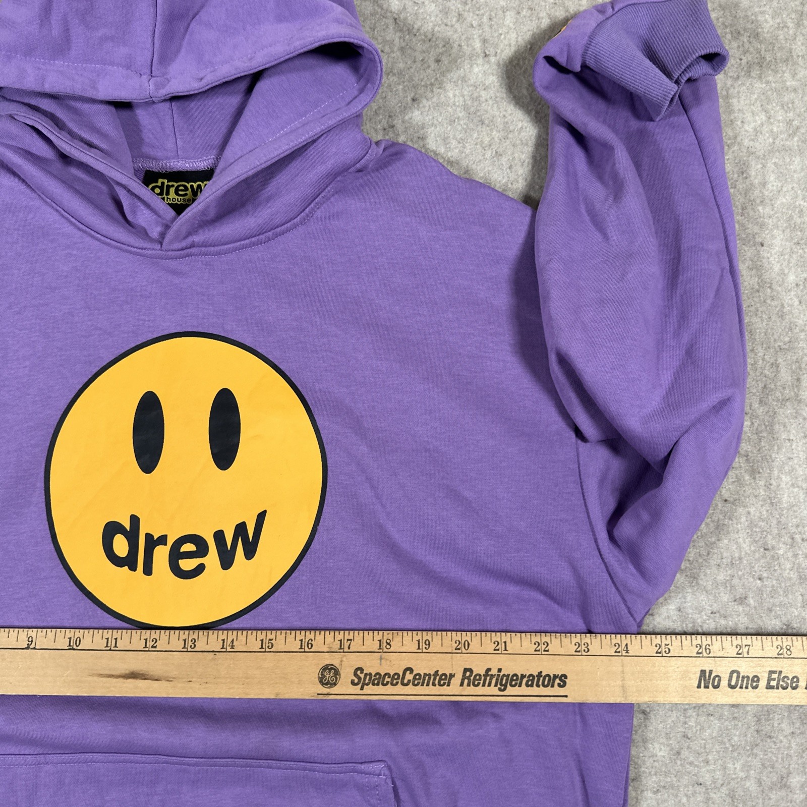 Drew House Hoodie Sweatshirt Large? Justin Bieber Smile Streetwear Purple