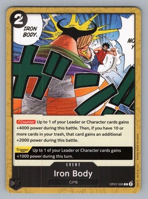IRON BODY OP07-095 C 500 YEARS IN THE FUTURE ONE PIECE NM OP07 2024