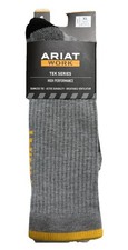 Ariat Work TEK Series Crew Socks XL Unisex High Performance Seamless Toe