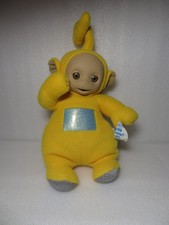 Vintage Teletubbies 1998 Laa Laa Plush LaLa Yellow Doll Tummy Glow Light Works