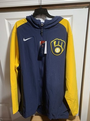 Nike MLB Authentic Collection Milwaukee Brewers Full Zip Dugout