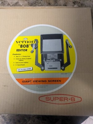 Vernon 808 Film Editor with Giant Viewing Screen