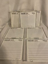 Maxell CD-R 700 Mb Recordable Cds 8-Slim Jewel Case New