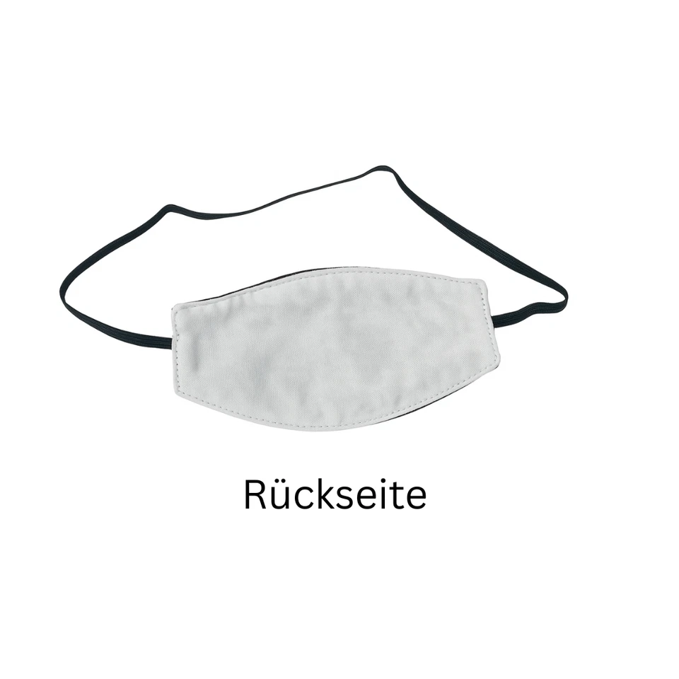 Augenbinde Augenklappe medizinisch schwarz Gummiband 5,5x13 cm nach OP Baumwolle - Bild 2 von 4