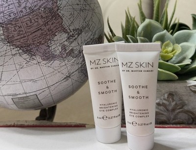 Lot 2 MZ Skin Soothe & Smooth Hyaluronic Brightening Eye Complex 0.27 fl oz/8ml