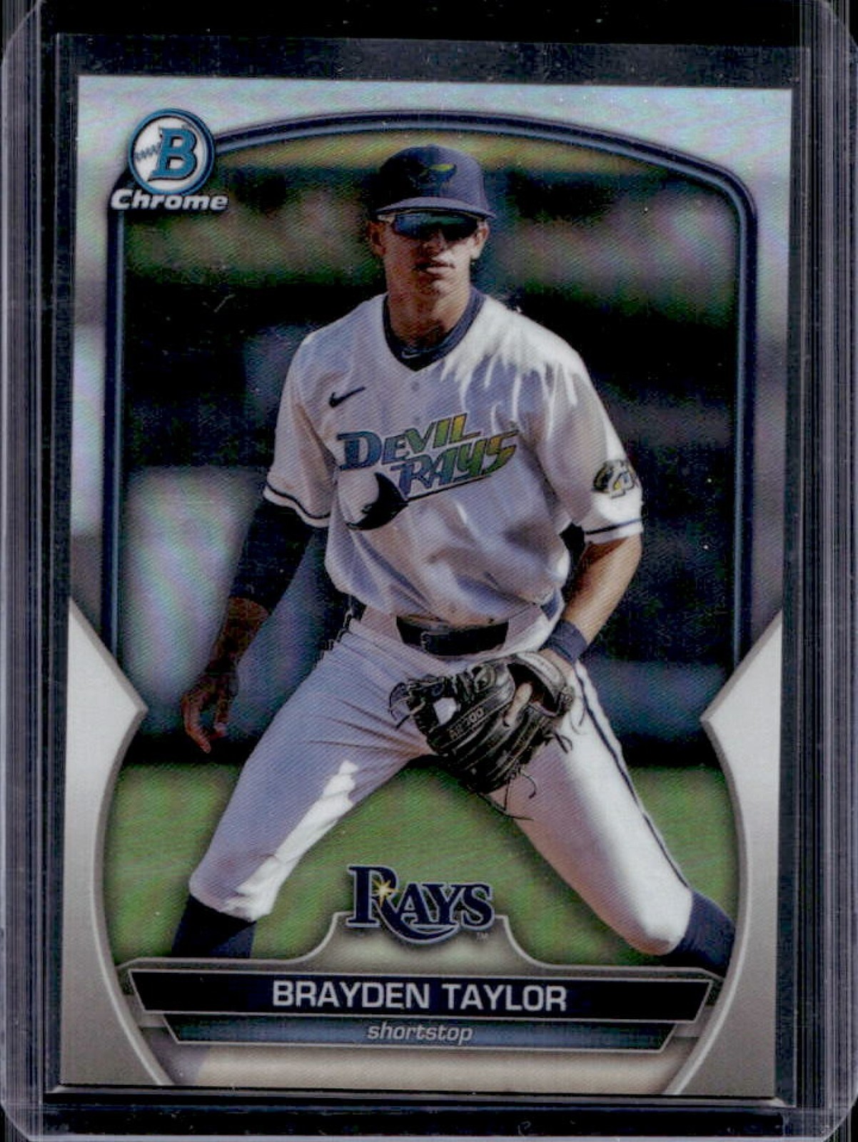 2023 Bowman Draft Brayden Taylor Chrome 1st Prospect Variation SP #BDC-60 Rays