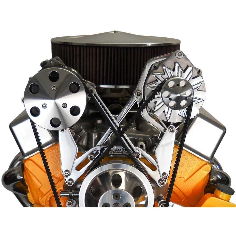 Bills Hot Rod Co.200 Series SBC unidad de aire acondicionado/soporte alternador juego Foto 2 de 4