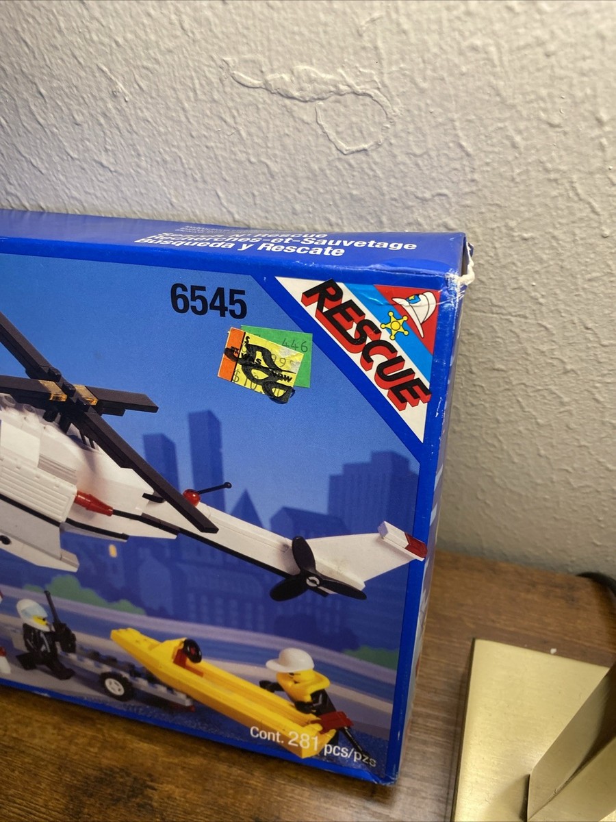New Sealed Lego System 6545 Town Police Search Rescue NEW - BROKEN