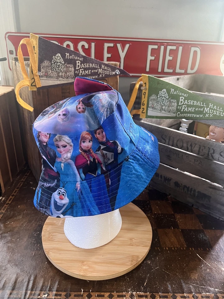 Disney Frozen Elsa y Anna Niñas Sombrero Cubo, Sombrero para el Sol para Niños Edades 3T-85 Foto 3 de 4