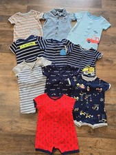 Lot Of 10 Baby Boy 6 Month Outfits SUMMER 1 piece Carter s